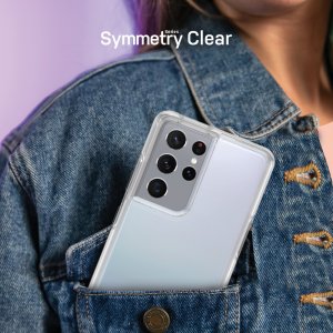 OtterBox Symmetry Clear Series for Samsung Galaxy S21 Ultra 5G, transparent