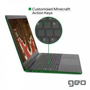 GeoBook 14M Minecraft Edition 14.1 4GB 128GB SSD Laptop & Mouse
