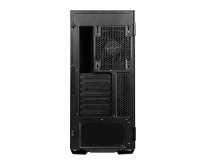 MSI MPG QUIETUDE 100S Mid Tower Silent Computer Case 'Black, 1x 120mm Fan, Fan Controller, USB Type-C, Sound dampening foam, ARGB light strip, Tempered Glass, Center, E-ATX, ATX, mATX, mini-ITX'