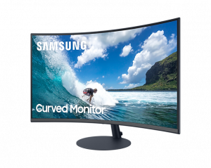 Samsung C27T550FDR 68.6 cm (27") 1920 x 1080 pixels Full HD Blue, Grey