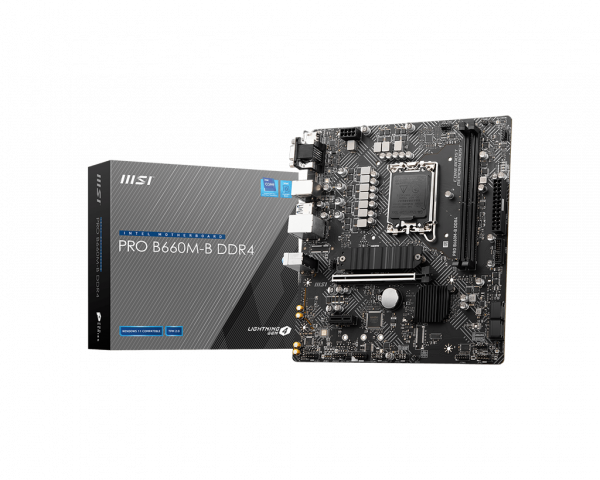 MSI PRO B660M-B DDR4 motherboard Intel B660 LGA 1700 micro ATX