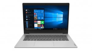 Lenovo IdeaPad 1 A4-9120E Notebook 35.6 cm (14″) HD AMD A4 4 GB DDR4-SDRAM 64 GB eMMC Wi-Fi 5 (802.11ac) Windows 10 Home S Grey, Platinum