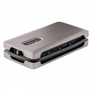 StarTech.com USB-C Multiport Adapter, 4K 60Hz HDMI 2.0b, HDR, USB 3.2 Gen 2 10Gbps Hub (2xUSB-C, 1xUSB-A), 100W PD Pass-Through, Mini Travel Dock, 12"/30cm Cable, Laptop Docking Station