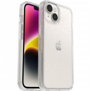 OtterBox Symmetry Clear Case for iPhone 14/iPhone 13, Shockproof, Drop proof, Protective Thin Case, 3x Tested to Military Standard, Antimicrobial Protection, Stardust