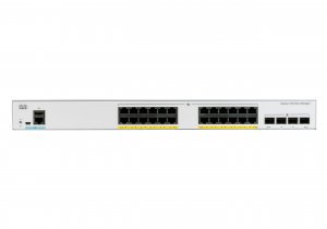 Cisco Catalyst 1000-24FP-4X-L Network Switch, 24 Gigabit Ethernet (GbE) PoE+ Ports, 370W PoE Budget, four 10 G SFP+ Uplink Ports, Enhanced Limited Lifetime Warranty (C1000-24FP-4X-L)