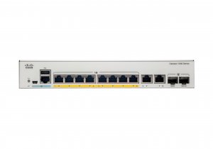 Cisco Catalyst 1000-8T-2G-L Network Switch, 8 Gigabit Ethernet (GbE) Ports, 2x 1G SFP/RJ-45 Combo Ports, Fanless Operation, Enhanced Limited Lifetime Warranty (C1000-8T-2G-L)