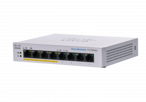 Cisco Business CBS110-8PP-D Unmanaged Switch | 8 Port GE | Partial PoE | Desktop | Ext PS | Limited Lifetime Protection (CBS110-8PP-D)