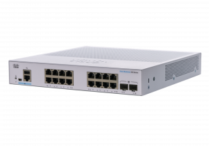 Cisco Business CBS350-16T-E-2G Managed Switch | 16 Port GE | Ext PS | 2x1G SFP | Limited Lifetime Protection (CBS350-16T-E-2G)