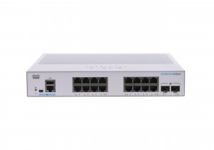 Cisco Business CBS350-16T-E-2G Managed Switch | 16 Port GE | Ext PS | 2x1G SFP | Limited Lifetime Protection (CBS350-16T-E-2G)