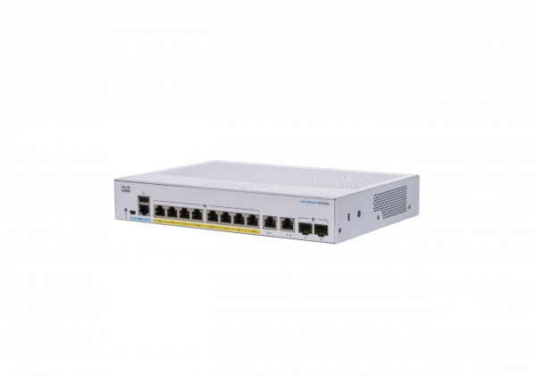 Cisco Business CBS250-8FP-E-2G Smart Switch | 8 Port GE | Full PoE | Ext PS | 2x1G Combo | Limited Lifetime Protection (CBS250-8FP-E-2G)