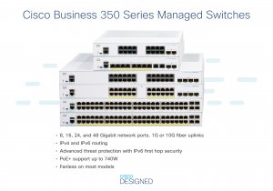 Cisco Business CBS350-8P-E-2G Managed Switch | 8 Port GE | PoE | Ext PS | 2x1G Combo | Limited Lifetime Protection (CBS350-8P-E-2G)
