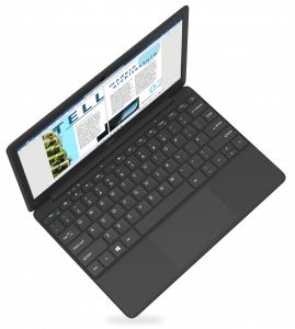Geo GeoBook 110 Laptop 29.5 cm (11.6") HD Intel® Celeron® N N4020 4 GB LPDDR4-SDRAM 64 GB eMMC Wi-Fi 5 (802.11ac) Windows 11 Home in S mode Black