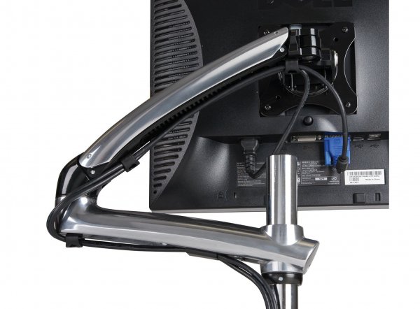 Peerless LCT620A-G monitor mount / stand 73.7 cm (29") Black, Silver Desk