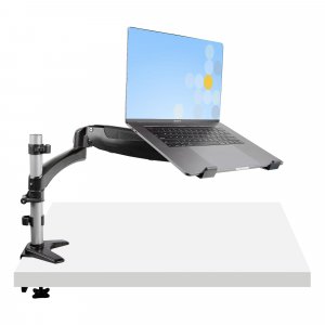 StarTech.com Desk Mount Laptop Arm - Full Motion Articulating Arm for Laptop or Single 34″ Monitor - VESA Mount Laptop Tray Bracket - Ergonomic Adjustable Notebook Stand - Desk-Clamp