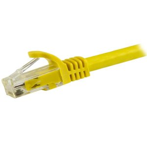 StarTech.com 1.5m CAT6 Ethernet Cable - Yellow CAT 6 Gigabit Ethernet Wire -650MHz 100W PoE RJ45 UTP Network/Patch Cord Snagless w/Strain Relief Fluke Tested/Wiring is UL Certified/TIA