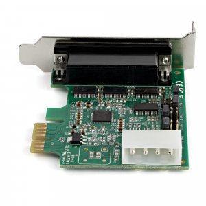 StarTech.com 4-port PCI Express RS232 Serial Adapter Card - PCIe RS232 Serial Host Controller Card - PCIe to Serial DB9 - 16950 UART - Low Profile Expansion Card - Windows/Linux