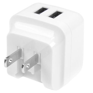 StarTech.com Dual-port USB wall charger - international travel - 17W/3.4A - white