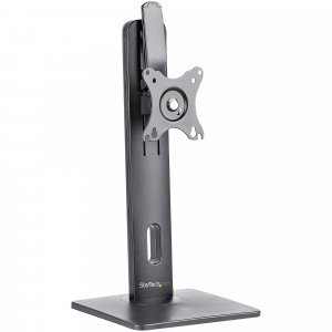 StarTech.com Free Standing Single Monitor Mount - Height Adjustable Monitor Stand - For VESA Mount Displays up to 32" (15lb/7kg) - Ergonomic Monitor Stand for Desk - Tilt/Swivel/Rotate