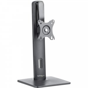 StarTech.com Free Standing Single Monitor Mount - Height Adjustable Monitor Stand - For VESA Mount Displays up to 32" (15lb/7kg) - Ergonomic Monitor Stand for Desk - Tilt/Swivel/Rotate