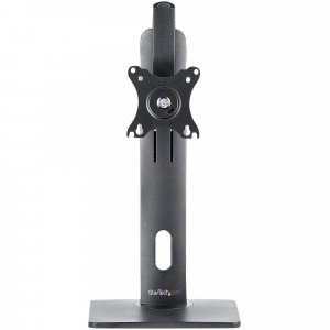 StarTech.com Free Standing Single Monitor Mount - Height Adjustable Monitor Stand - For VESA Mount Displays up to 32" (15lb/7kg) - Ergonomic Monitor Stand for Desk - Tilt/Swivel/Rotate