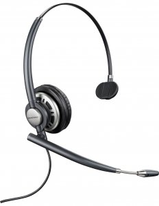 HP HW710 Headset Wired Head-band Office/Call center USB Type-A Black, Silver