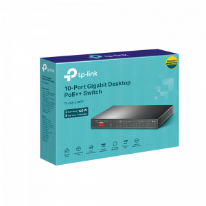 TP-Link 10-Port Gigabit Desktop Switch with 6-Port PoE+ and 2-Port PoE++