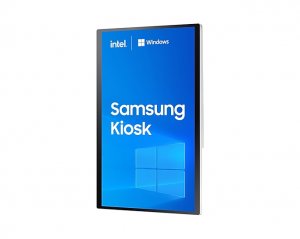 Samsung LH24KMCCBGCXEN Signage Display Kiosk design 61 cm (24") LED 250 cd/m² Full HD White Touchscreen Built-in processor Windows 10 IoT Enterprise