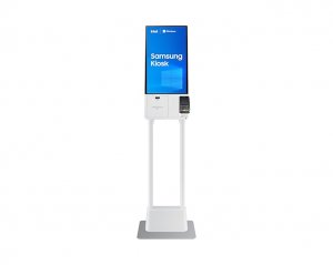 Samsung LH24KMCCBGCXEN Signage Display Kiosk design 61 cm (24") LED 250 cd/m² Full HD White Touchscreen Built-in processor Windows 10 IoT Enterprise