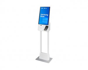 Samsung LH24KMCCBGCXEN Signage Display Kiosk design 61 cm (24") LED 250 cd/m² Full HD White Touchscreen Built-in processor Windows 10 IoT Enterprise