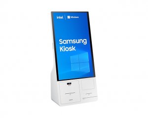 Samsung LH24KMCCBGCXEN Signage Display Kiosk design 61 cm (24") LED 250 cd/m² Full HD White Touchscreen Built-in processor Windows 10 IoT Enterprise