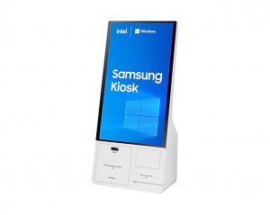 Samsung LH24KMCCBGCXEN Signage Display Kiosk design 61 cm (24") LED 250 cd/m² Full HD White Touchscreen Built-in processor Windows 10 IoT Enterprise