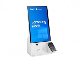 Samsung LH24KMCCBGCXEN Signage Display Kiosk design 61 cm (24") LED 250 cd/m² Full HD White Touchscreen Built-in processor Windows 10 IoT Enterprise