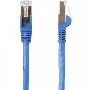 StarTech.com 5m CAT6a Ethernet Cable - 10 Gigabit Shielded Snagless RJ45 100W PoE Patch Cord - 10GbE STP Network Cable w/Strain Relief - Blue Fluke Tested/Wiring is UL Certified/TIA