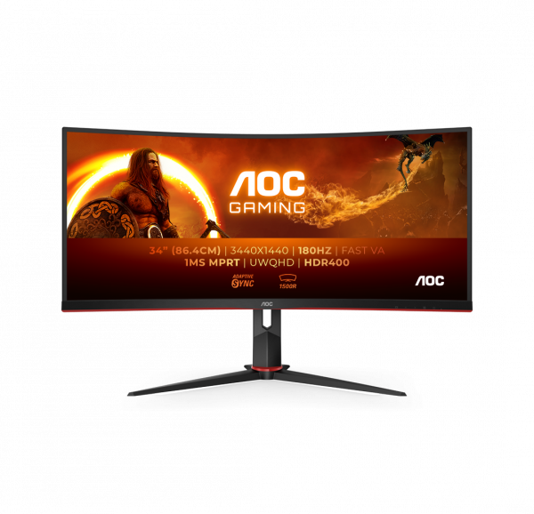 AOC G2 CU34G2XP/BK computer monitor 86.4 cm (34") 3440 x 1440 pixels